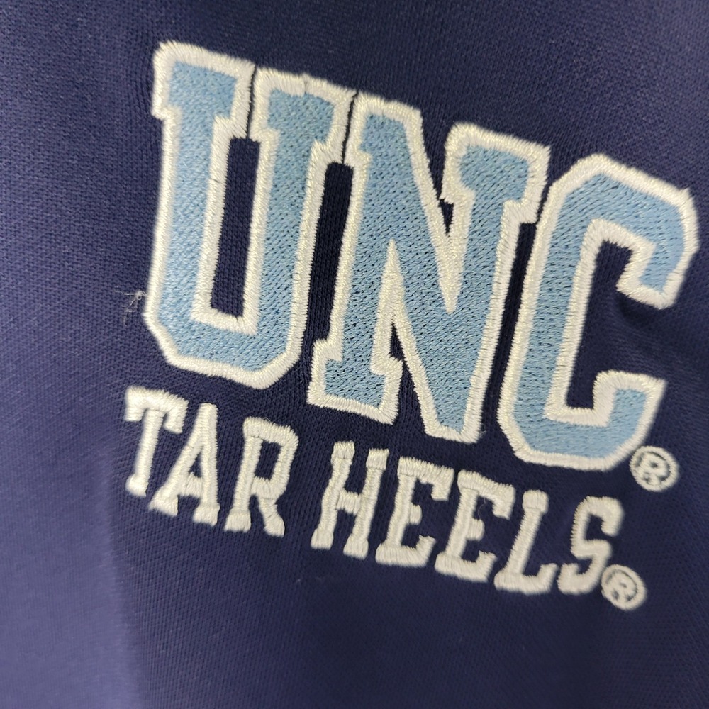 Russell UNC Tar Heels Polo Shirt Mens 2XL Navy Blue Short Sleeve Performance - Picture 2 of 7